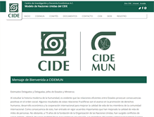 Tablet Screenshot of cidemun.cide.edu