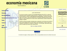 Tablet Screenshot of economiamexicana.cide.edu