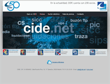 Tablet Screenshot of cide.net