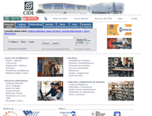 Tablet Screenshot of biblioteca.cide.edu