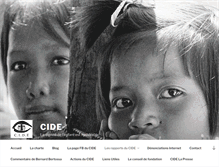 Tablet Screenshot of cide.ch